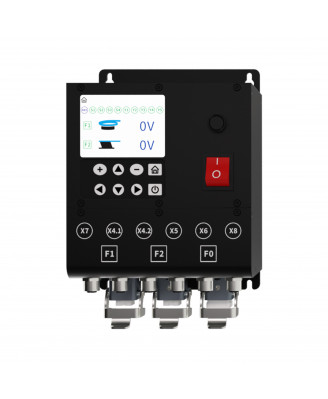SDVC222-XL (15A) Цветной ЖК-экран Двухканальный цифровой контроллер переменного напряжения для вибрационного питателя